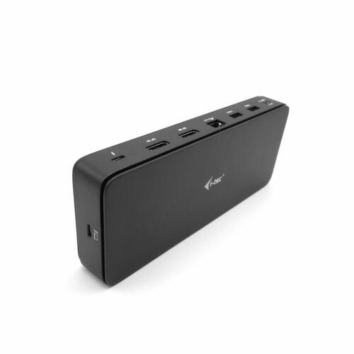 USB Hub i-Tec TB4DUALDPDOCKPDPRO Sort