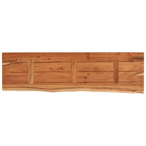 Bordplade 120x40x2,5 cm rektangulær massivt akacietræ