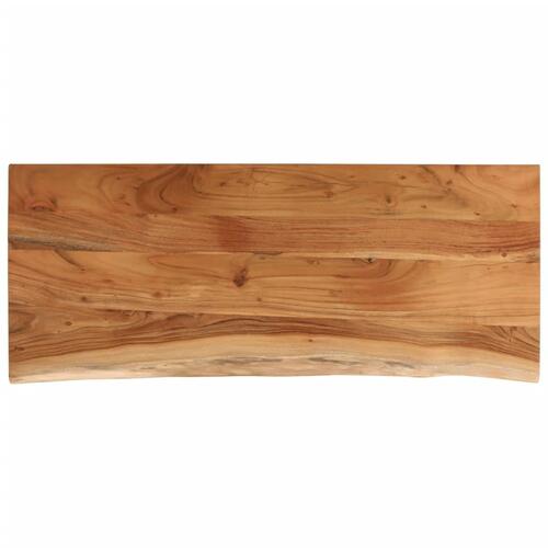 Bordplade 100x40x2,5 cm rektangulær massivt akacietræ