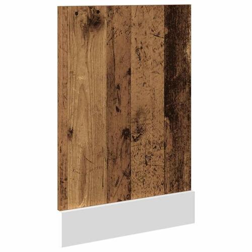 Frontpanel til opvaskemaskine 45x3x67 cm spånplade gammelt træ