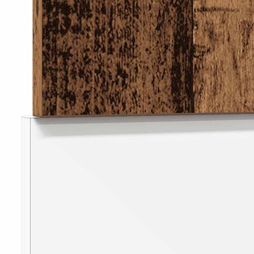 Frontpanel til opvaskemaskine 45x3x67 cm spånplade gammelt træ