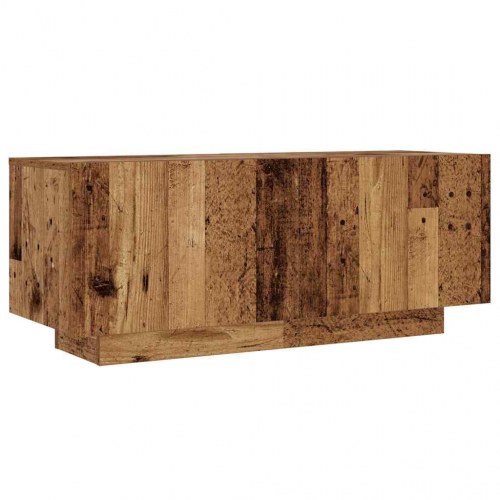 Tv-bord i konstrueret træ - 100 × 35 × 40 cm, antikt træ
