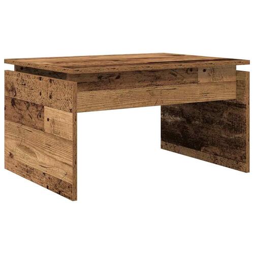 Sofabord 68x50x38 cm spånplade gammelt træ