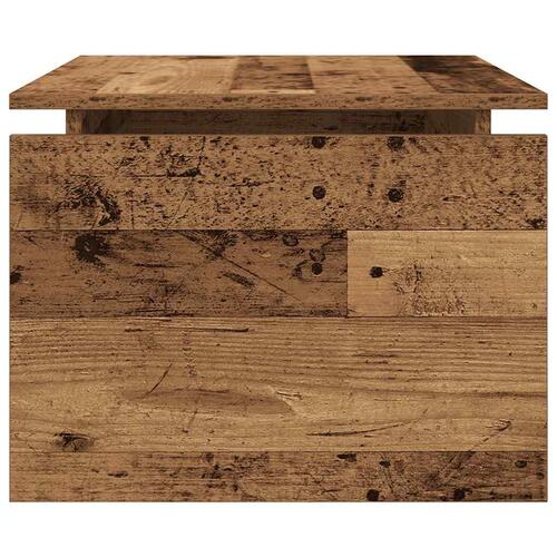 Sofabord 68x50x38 cm spånplade gammelt træ