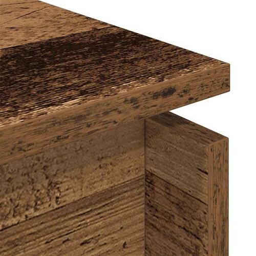 Sofabord 68x50x38 cm spånplade gammelt træ