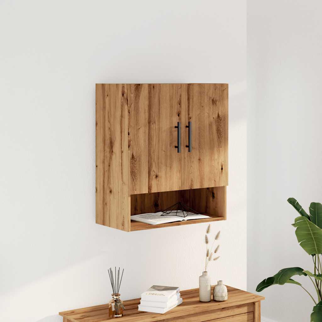 Vægskab 60x31x70 cm konstrueret træ artisan egetræsfarve