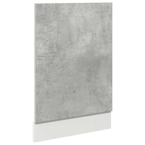Låge til opvaskemaskine 45x3x67 cm betongrå