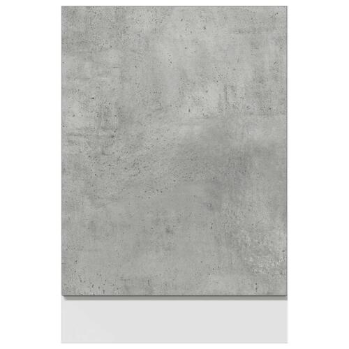 Låge til opvaskemaskine 45x3x67 cm betongrå
