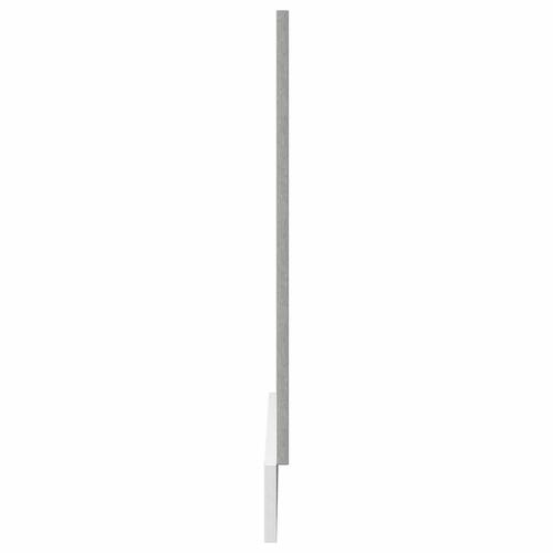Låge til opvaskemaskine 45x3x67 cm betongrå