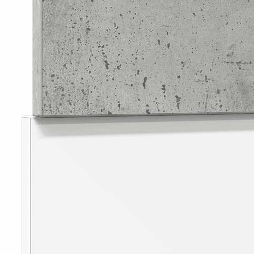 Låge til opvaskemaskine 45x3x67 cm betongrå