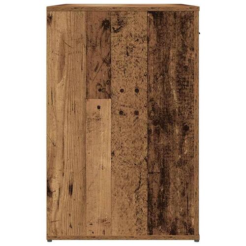Skrivebord 100x49x75 cm konstrueret træ antikt trælook