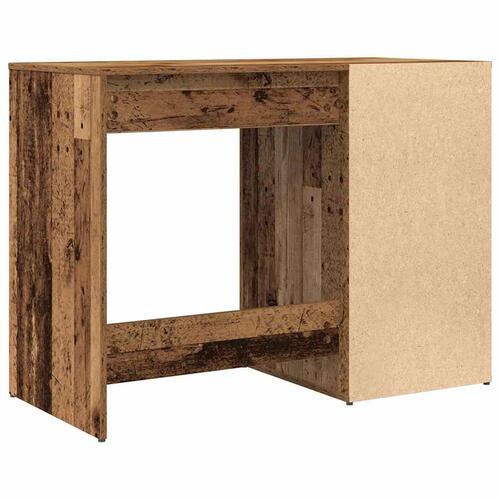 Skrivebord 100x49x75 cm konstrueret træ antikt trælook