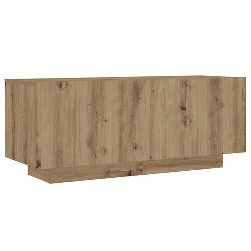 Tv-bord 100x35x40 cm konstrueret træ kunsteg