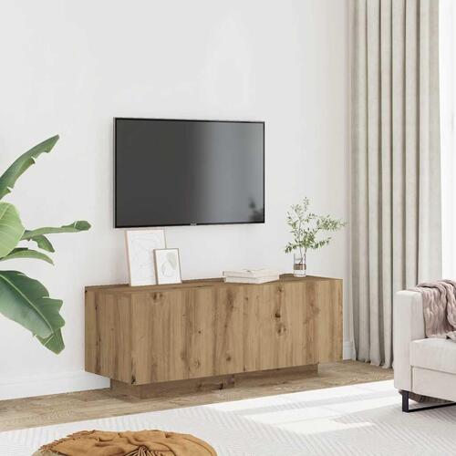 Tv-bord 100x35x40 cm konstrueret træ kunsteg