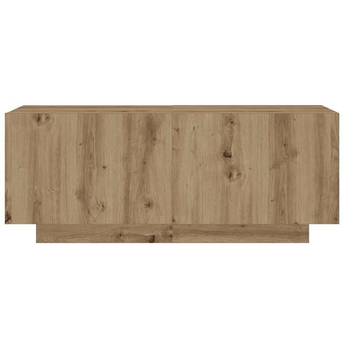Tv-bord 100x35x40 cm konstrueret træ kunsteg