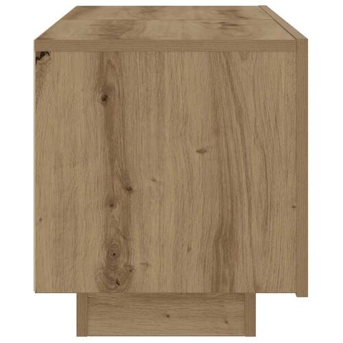 Tv-bord 100x35x40 cm konstrueret træ kunsteg