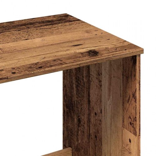 Skrivebord 100 × 50 × 75 cm i konstrueret træ - antikt trælook