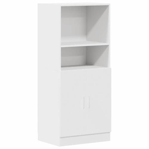 Køkkenskab 57x41,5x131,5 cm konstrueret træ hvid