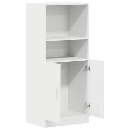Køkkenskab 57x41,5x131,5 cm konstrueret træ hvid