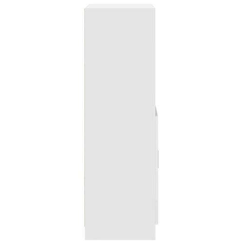 Køkkenskab 57x41,5x131,5 cm konstrueret træ hvid