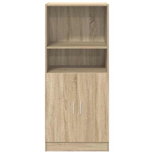 Køkkenskab 57x41,5x131,5 cm konstrueret træ røget egetræsfarve