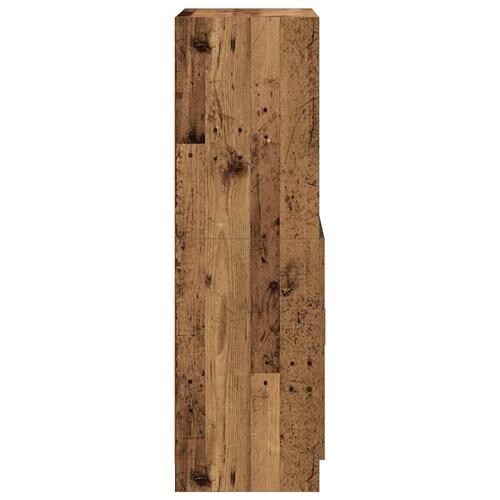Køkkenskab 57x41,5x131,5 cm konstrueret træ antikt træ