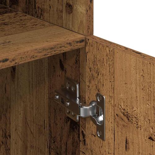 Køkkenskab 57x41,5x131,5 cm konstrueret træ antikt træ