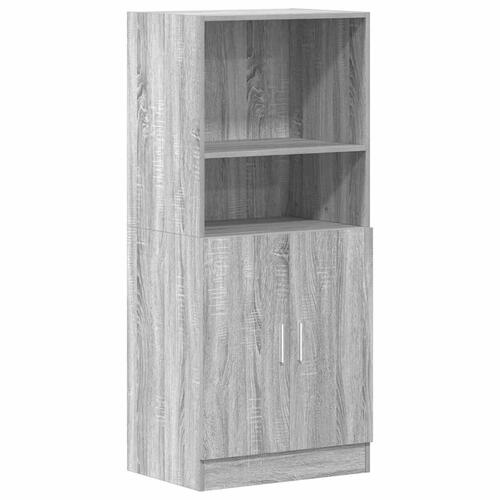 Køkkenskab 57x41,5x131,5 cm konstrueret træ grå sonoma-eg