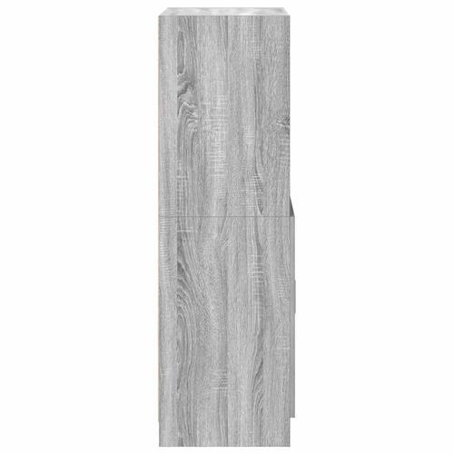 Køkkenskab 57x41,5x131,5 cm konstrueret træ grå sonoma-eg