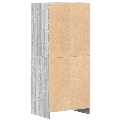 Køkkenskab 57x41,5x131,5 cm konstrueret træ grå sonoma-eg