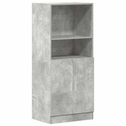 Køkkenskab 57x41,5x131,5 cm konstrueret træ betongrå