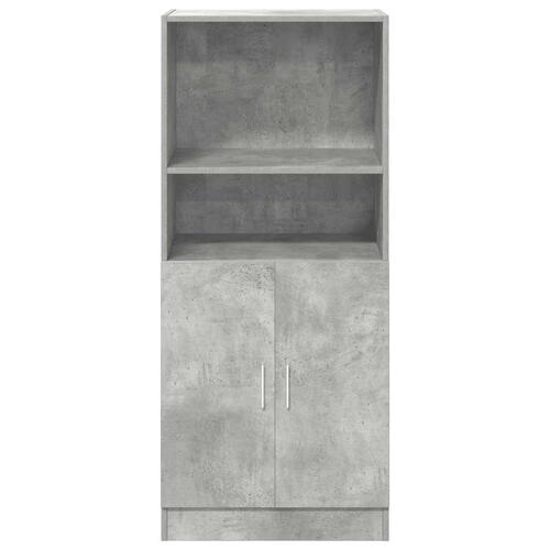 Køkkenskab 57x41,5x131,5 cm konstrueret træ betongrå
