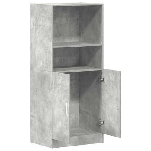 Køkkenskab 57x41,5x131,5 cm konstrueret træ betongrå