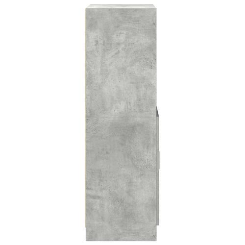 Køkkenskab 57x41,5x131,5 cm konstrueret træ betongrå