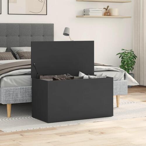 Opbevaringskasse 84x42x46 cm konstrueret træ grå
