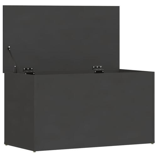Opbevaringskasse 84x42x46 cm konstrueret træ grå