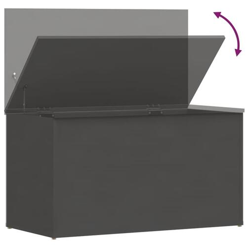 Opbevaringskasse 84x42x46 cm konstrueret træ grå