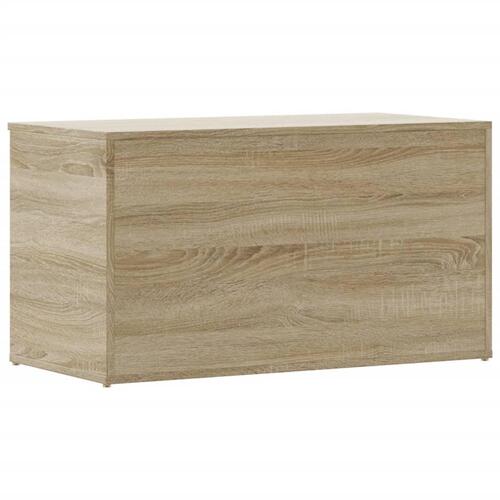 Opbevaringskasse 84x42x46 cm konstrueret træ sonoma-eg