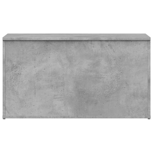 Opbevaringskasse 84x42x46 cm konstrueret træ betongrå