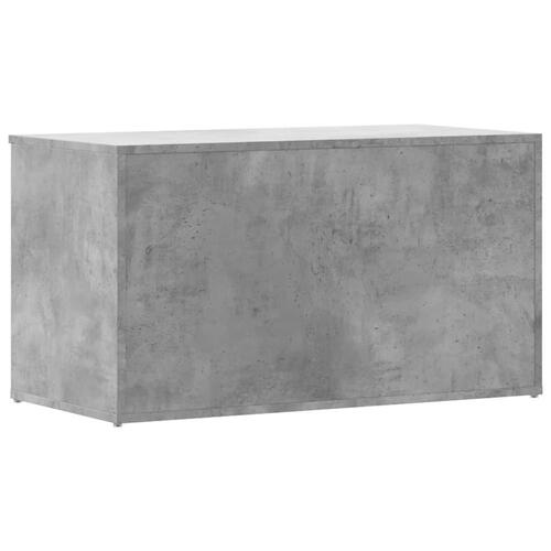 Opbevaringskasse 84x42x46 cm konstrueret træ betongrå