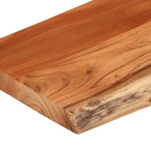 Væghylde 80x20x3,8 cm rektangulær massivt akacietræ