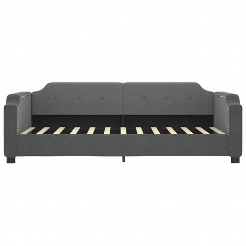 Daybed med madras 90x190 cm stof mørkegrå