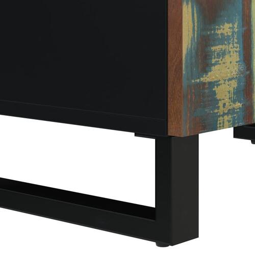 Skænk med 4 låger 60x33x75 cm massivt genbrugstræ