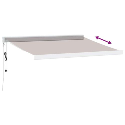 Markise 300x250 cm automatisk betjening brun