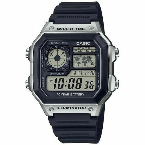 Herreur Casio Sort Grå (Ø 40 mm)