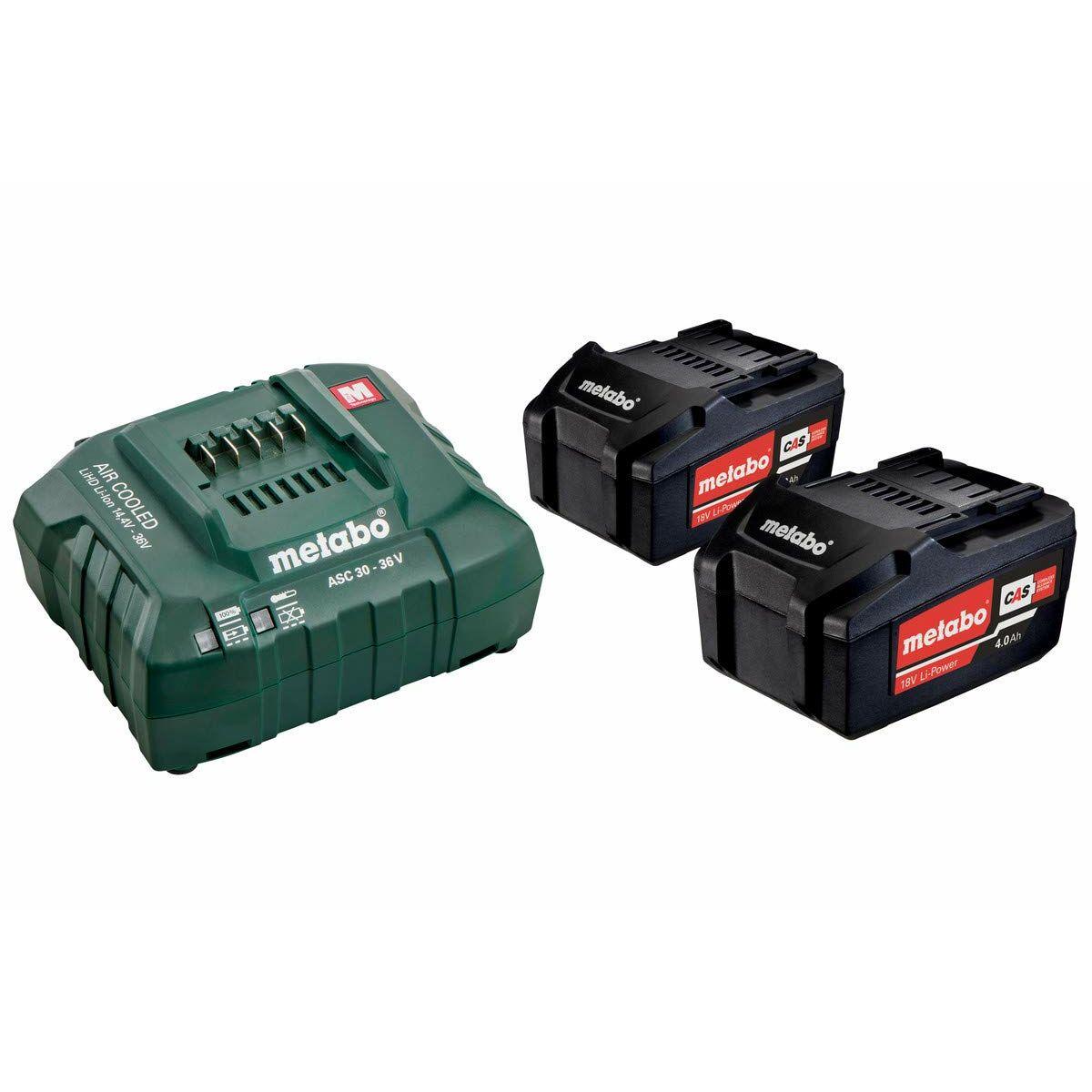 Metabo oplader- og batterisæt 685051000 - 5,2 Ah (2x Li-Ion) billede