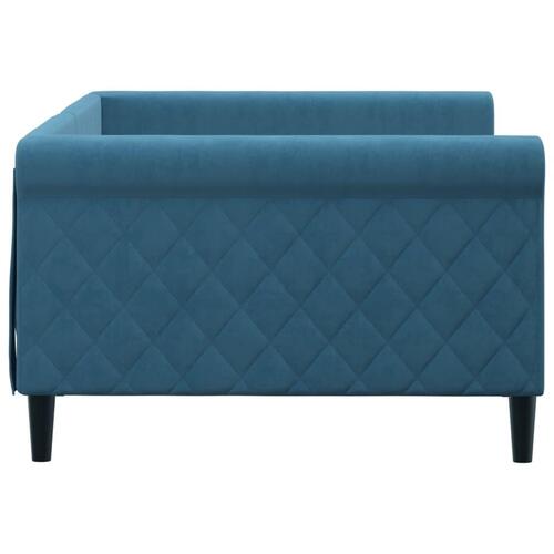Daybed 100x200 cm velour blå