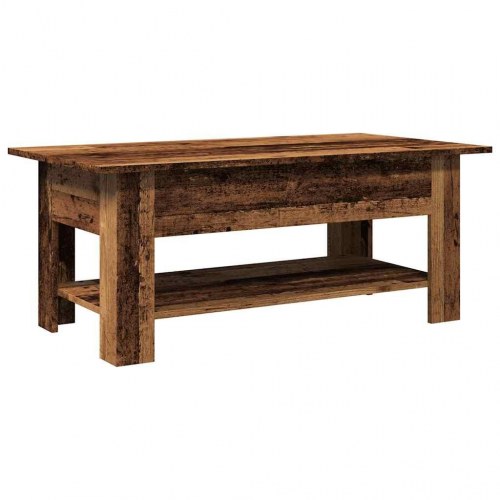 Sofabord 102×55×42 cm i konstrueret træ - antikt trælook
