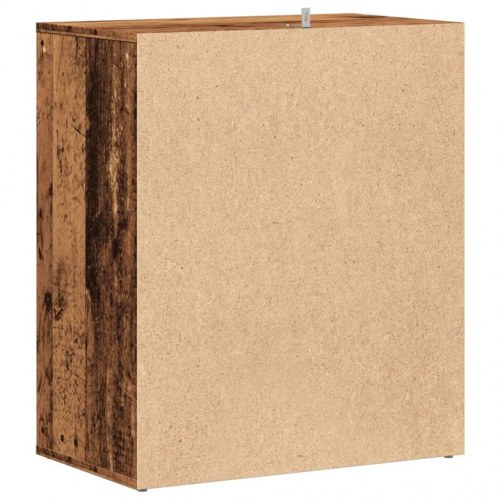 Skoreol med låger 60 × 35 × 70 cm - konstrueret træ, antikt træ