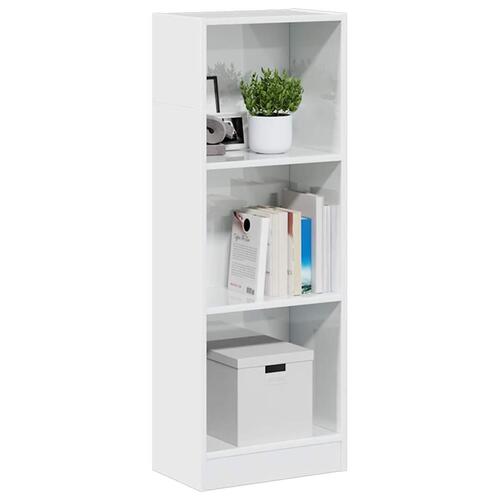 Skab 40x24x109 cm konstrueret træ hvid højglans
